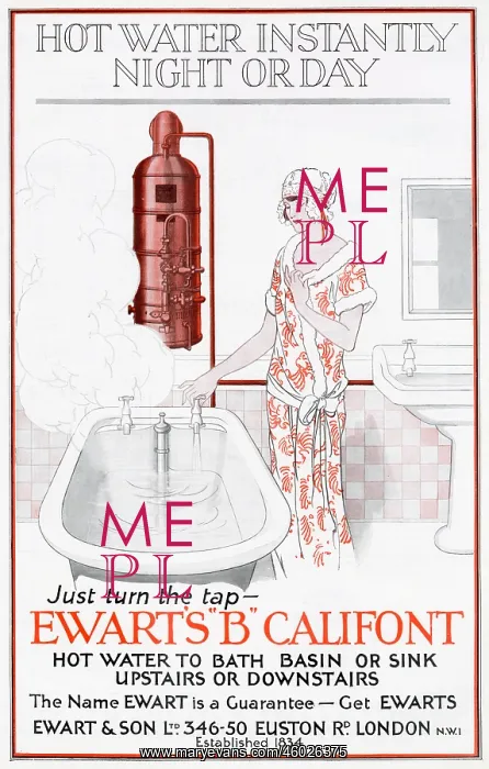 : Advert for Ewart's B Califont 1925 : Advert for Ewart's B Califont 1925