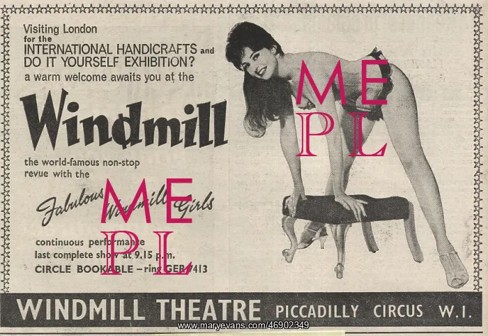 : Advert for the Fabulous Windmill Girls in Do It Yourself mag : Advert for the Fabulous Windmill Girls in Do It Yourself mag