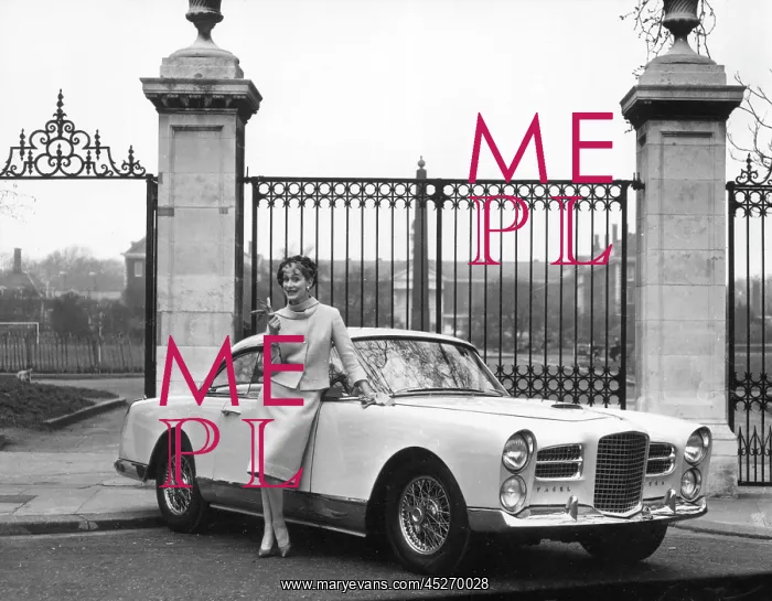 : Advertisement for Facel Vega car : Advertisement for Facel Vega car