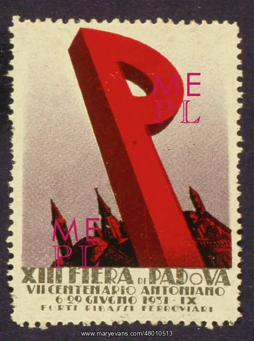 : Advertisement for a Fair in Padua, Italy : Advertisement for a Fair in Padua, Italy
