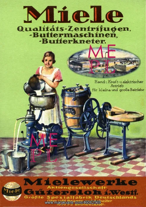 : advertising, farmer is changing milk into butter : advertising, farmer is changing milk into butter