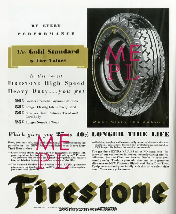 : Advert, Firestone car tyres : Advert, Firestone car tyres