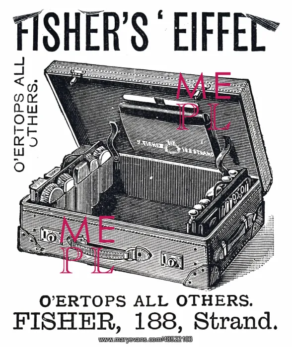 : Advertisement for Fisher's fitted dressing case : Advertisement for Fisher's fitted dressing case