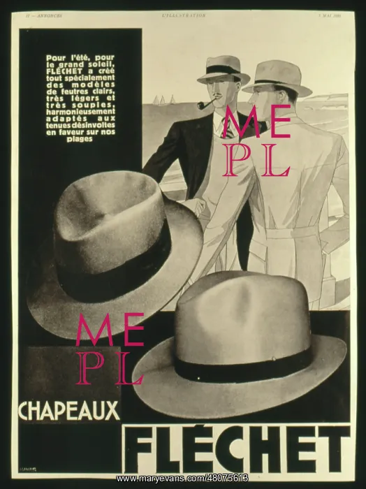  : Advertisement for Flechet hats