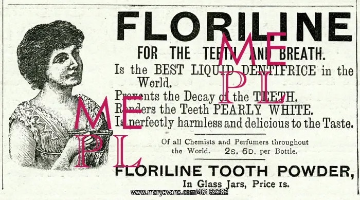 : Advert for Floriline liquid for teeth and breath 1897 : Advert for Floriline liquid for teeth and breath 1897
