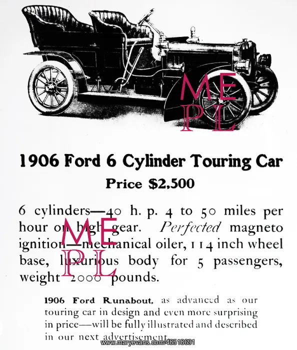  : An advert for the Ford T model
