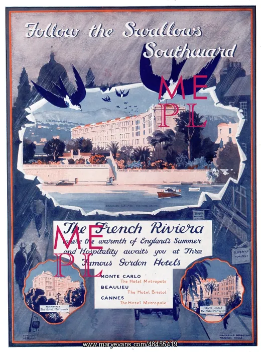 : Advertisement for the French Riviera : Advertisement for the French Riviera