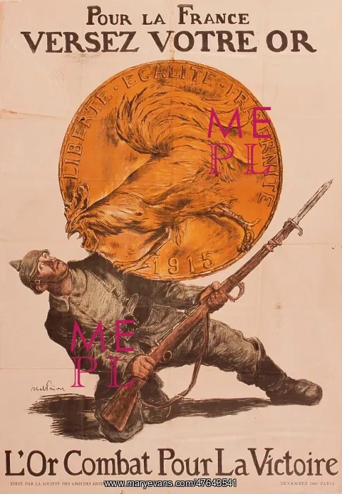 : Advertisement for French war bonds, WW1 : Advertisement for French war bonds, WW1