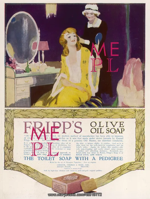 : Advert for Fripp's Soap 1921 : Advert for Fripp's Soap 1921