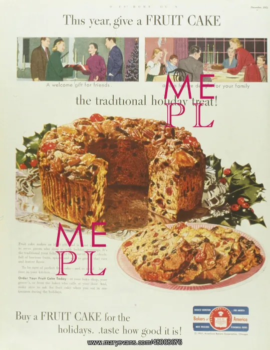 : Advertisement for fruit cake : Advertisement for fruit cake