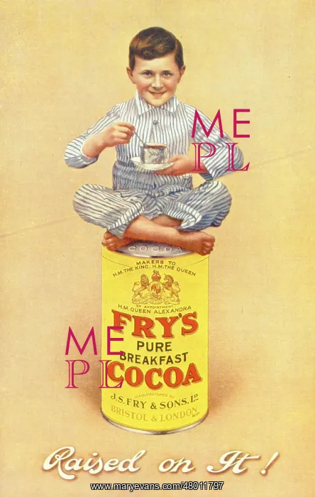 : Advertisement for Fry's Cocoa : Advertisement for Fry's Cocoa