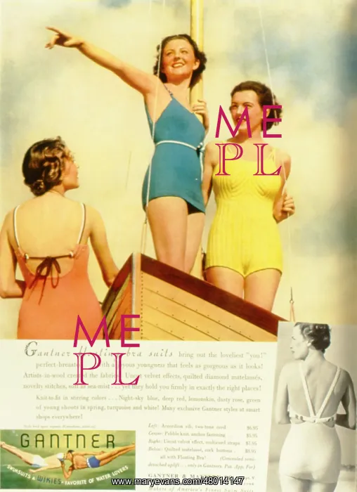 : Advertisement for Gantner swimwear : Advertisement for Gantner swimwear