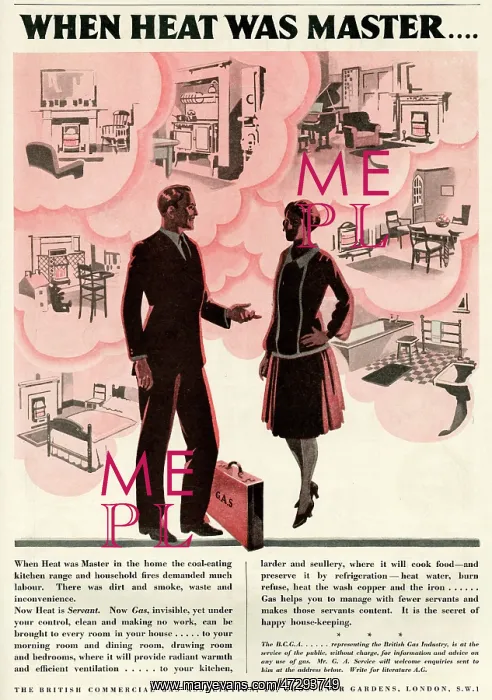 : Advert for Gas for your home 1928 : Advert for Gas for your home 1928