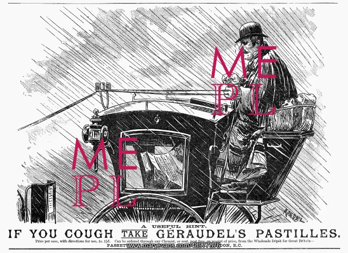 : Advert for Geraudel's Pastilles 1893 : Advert for Geraudel's Pastilles 1893