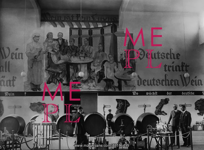 : Advertisement for the German wine in Berlin, 1934 : Advertisement for the German wine in Berlin, 1934