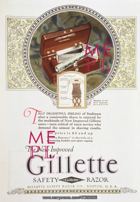  : Advertisement - Gillette Razor