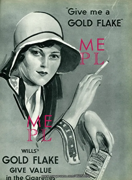 : Advert for Gold Flake Cigarettes 1930 : Advert for Gold Flake Cigarettes 1930
