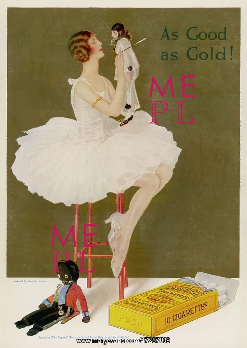 : Advert for Gold flake cigarettes 1930 : Advert for Gold flake cigarettes 1930