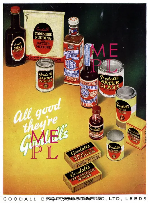 : Advert, Goodall Backhouse & Co Ltd, Leeds : Advert, Goodall Backhouse & Co Ltd, Leeds