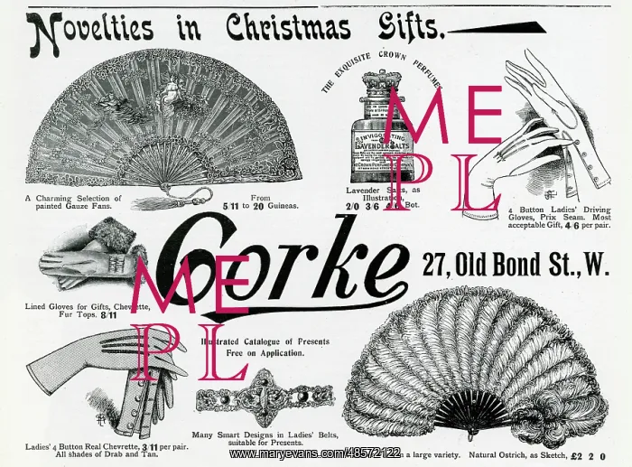 : Advert for Gorke women's accessories 1898 : Advert for Gorke women's accessories 1898