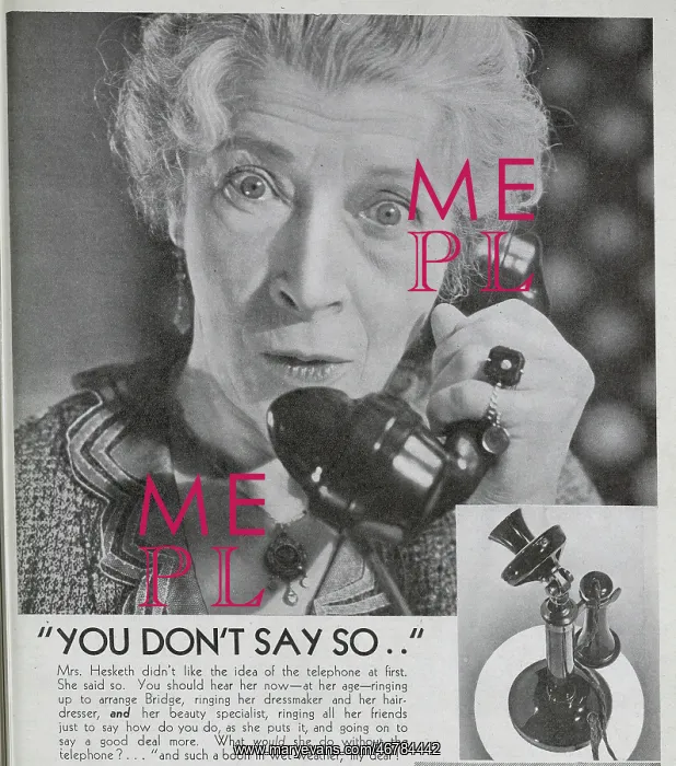 : Advert for GPO Telephone Service : Advert for GPO Telephone Service