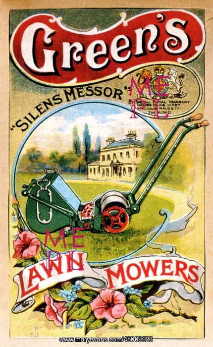 : Advertisement for Green's Lawn Mowers : Advertisement for Green's Lawn Mowers
