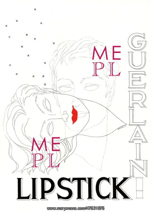 : Advert for Guerlain lipstick 1936 : Advert for Guerlain lipstick 1936
