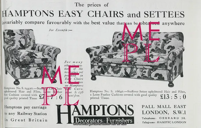 : Advertisement for Hamptons Furniture : Advertisement for Hamptons Furniture