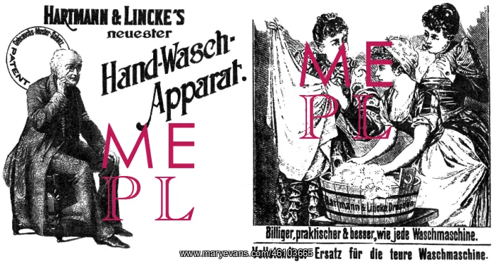 : Advertising for hand wash apparatus, circa 1900 : Advertising for hand wash apparatus, circa 1900
