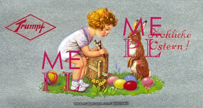 : advertising, Happy Easter, child and easter-bunny : advertising, Happy Easter, child and easter-bunny