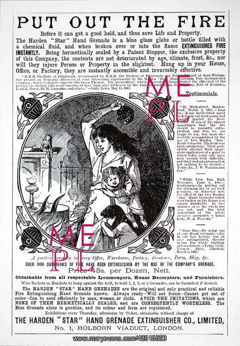  : Advertisement for the Harden grenade fire extinguisher