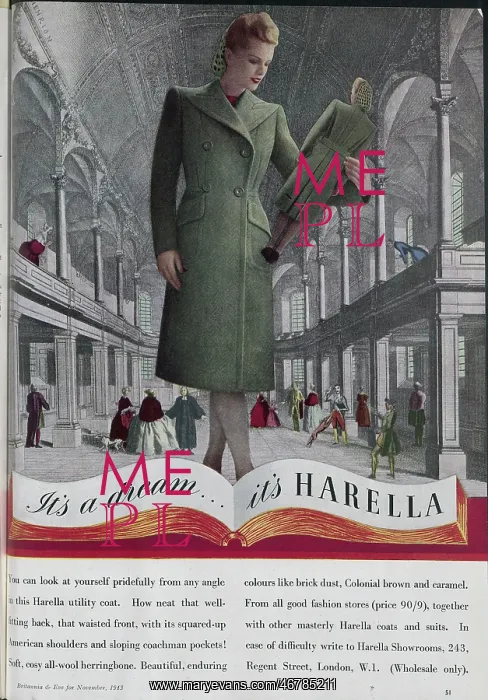 : Advert for Harella Coats : Advert for Harella Coats