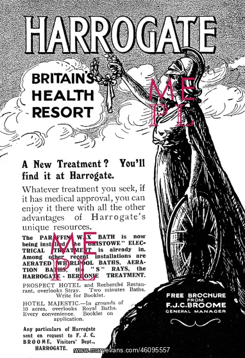 : Advertisement for Harrogate Spa, 1918 : Advertisement for Harrogate Spa, 1918