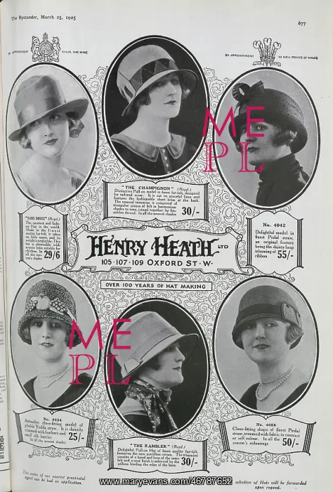 : Advertisement for Henry Heath Hats : Advertisement for Henry Heath Hats