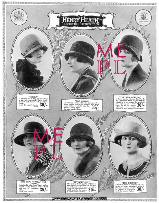  : Advert for Henry Heath women's hats 1926