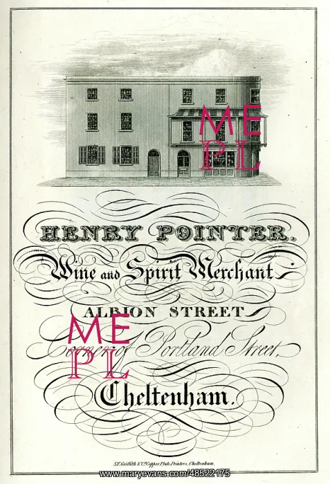 : Advert, Henry Pointer, Wine and Spirit Merchant : Advert, Henry Pointer, Wine and Spirit Merchant