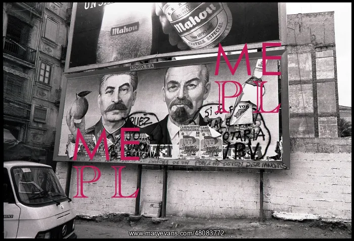  : Advertising hoarding with grafitti, Valencia, Spain