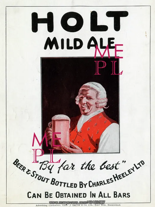 : Advertisement, Holt Mild Ale, Birmingham : Advertisement, Holt Mild Ale, Birmingham