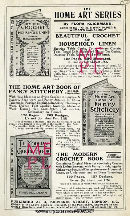 : Advert for the Home Art Series of books : Advert for the Home Art Series of books