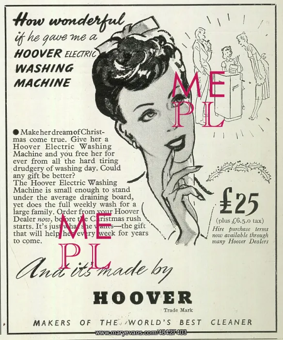  : Advert, Hoover Electric Washing Machine