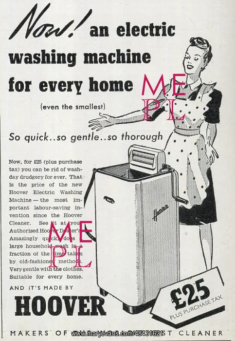  : Advert, Hoover Electric Washing Machine