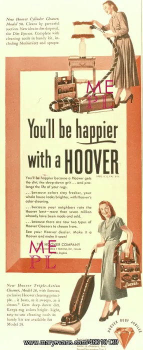  : Advertisement for the Hoover vacuum cleaner