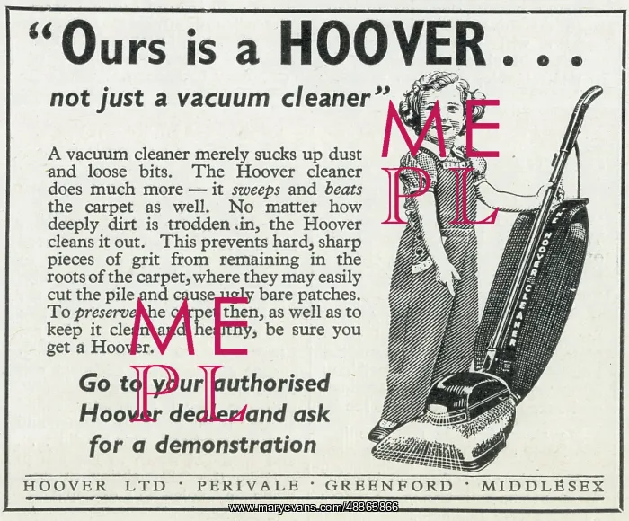 : Advert, Ours is a Hoover Vacuum Cleaner : Advert, Ours is a Hoover Vacuum Cleaner