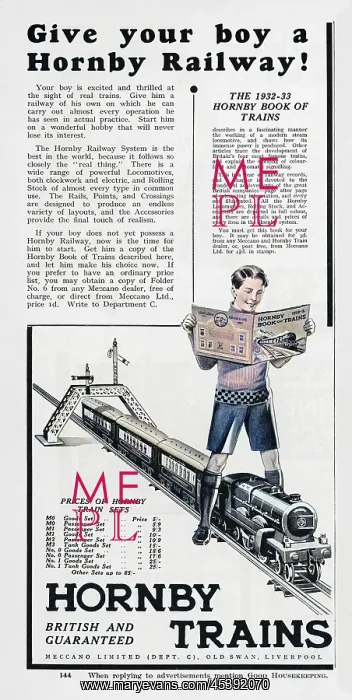 : AD FOR HORNBY TRAINS : AD FOR HORNBY TRAINS