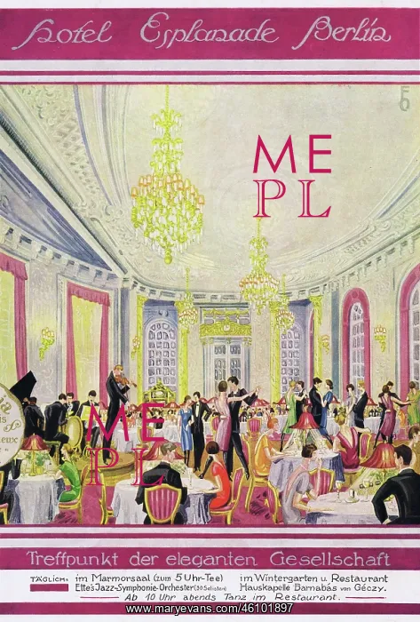 : Advert for the Hotel Esplanade, Berlin (1927) : Advert for the Hotel Esplanade, Berlin (1927)