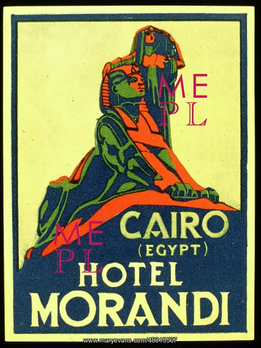 : Advertisement for Hotel Morandi, Cairo, Egypt : Advertisement for Hotel Morandi, Cairo, Egypt