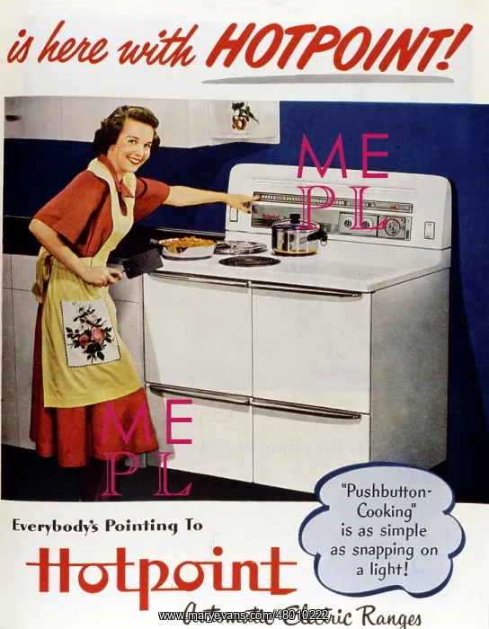 : Advertisement for Hotpoint electric cooker : Advertisement for Hotpoint electric cooker