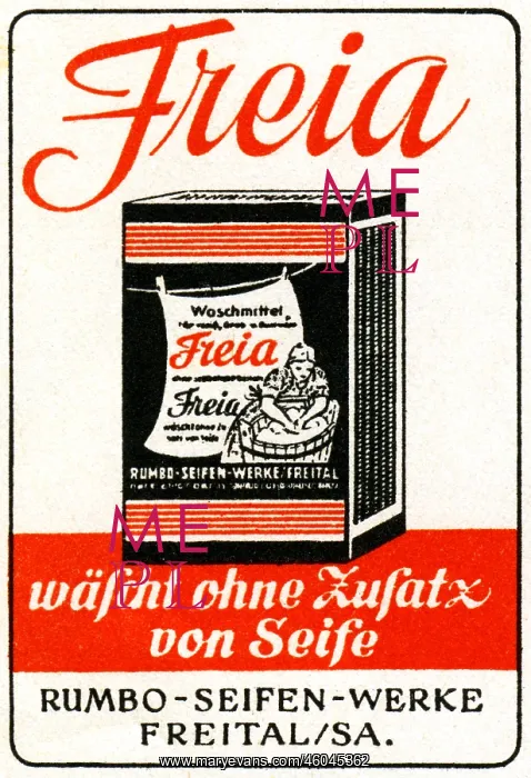 : advertising, household goods, detergent, Freia : advertising, household goods, detergent, Freia
