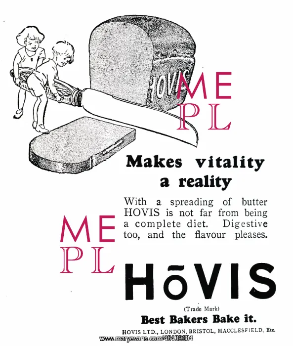  : An advertisement for Hovis bread