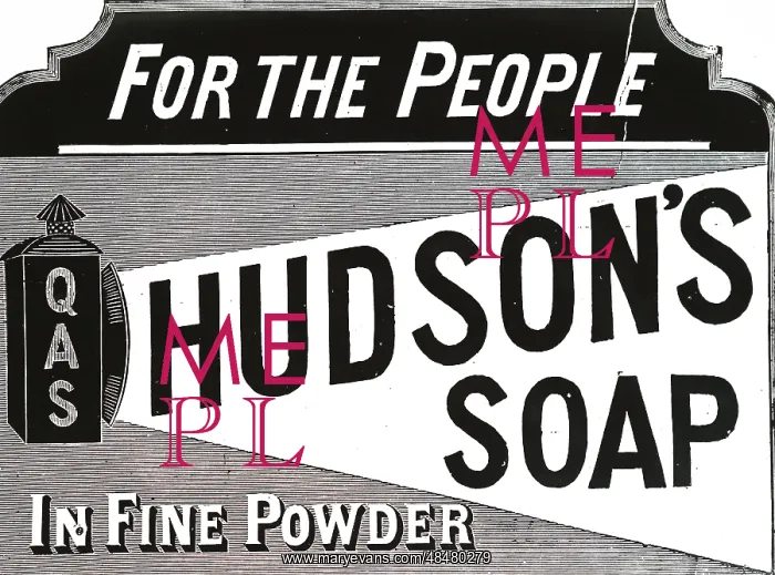  : An advert for Hudson's soap
